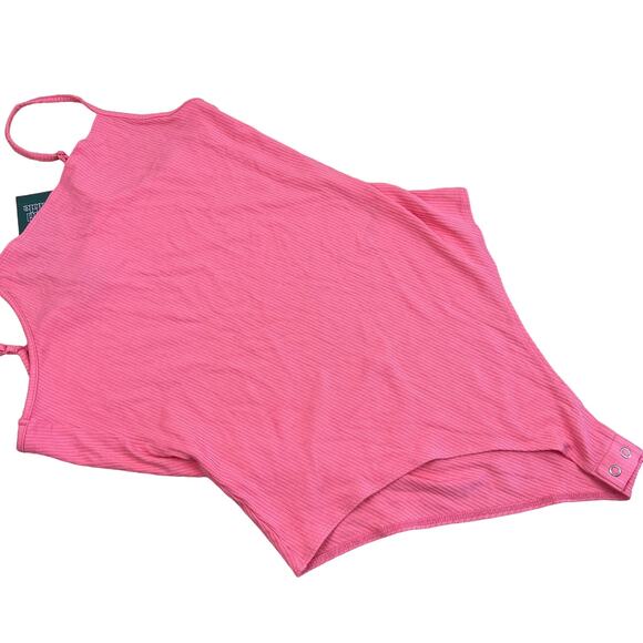 Wild Fable Women's Pink Spaghetti Strap Bodysuit - Size Medium - NWT - Picture 1 of 9